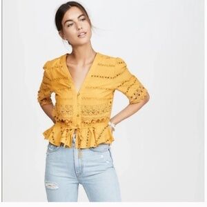 Eyelet top